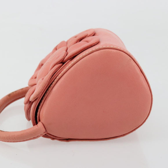 LOEWE Handtas Leer Roze Goud Auth 177624A