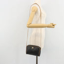 Christian Dior Honeycomb Canvas Shoulder Bag PVC Black Gold Auth 177626-20