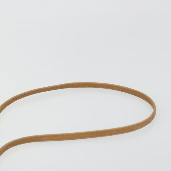 Christian Dior Honeycomb Canvas Shoulder Bag PVC Black Gold Auth 177626