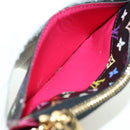 LOUIS VUITTON Multicolor Pochette Cles NM Coin Purse Black M60279 Auth 177627SAM-17