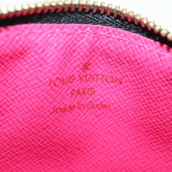 LOUIS VUITTON Multicolor Pochette Cles NM Portemonnee Zwart M60279 Auth 177627SAM