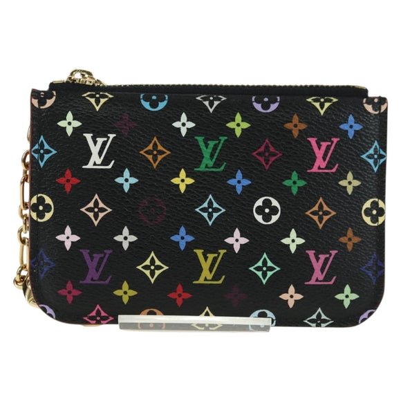 LOUIS VUITTON Multicolor Pochette Cles NM Portemonnee Zwart M60279 Auth 177627SAM