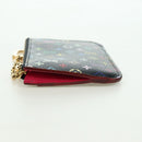 LOUIS VUITTON Multicolor Pochette Cles NM Coin Purse Black M60279 Auth 177627SAM-4