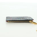 LOUIS VUITTON Multicolor Pochette Cles NM Coin Purse Black M60279 Auth 177627SAM-6