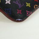LOUIS VUITTON Multicolor Pochette Cles NM Coin Purse Black M60279 Auth 177627SAM-8