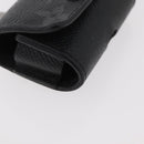 LOUIS VUITTON Monogram Eclipse Etui Earphone Case Zwart N00341 LV Auth 177630A-9