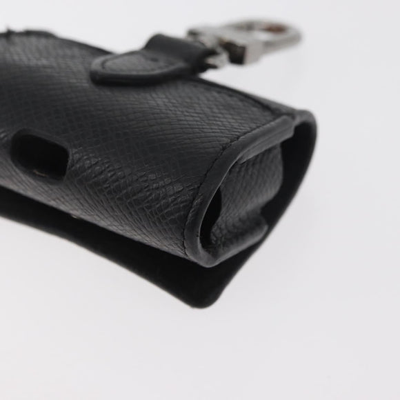 LOUIS VUITTON Monogram Eclipse Etui Earphone Case Zwart N00341 LV Auth 177630A