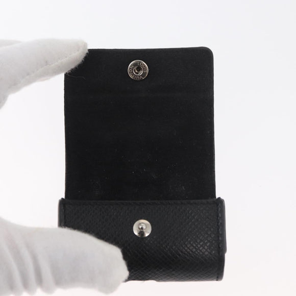 LOUIS VUITTON Monogram Eclipse Etui Earphone Case Zwart N00341 LV Auth 177630A