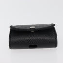 LOUIS VUITTON Monogram Eclipse Etui Earphone Case Zwart N00341 LV Auth 177630A-5