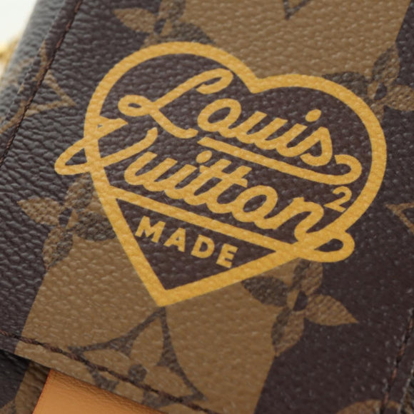 LOUIS VUITTON Monogram Stripe LVxNIGO Double Phone Pouch M81005 LV Auth 177632M