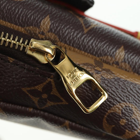 LOUIS VUITTON Monogram Stripe LVxNIGO Double Phone Pouch M81005 LV Auth 177632M