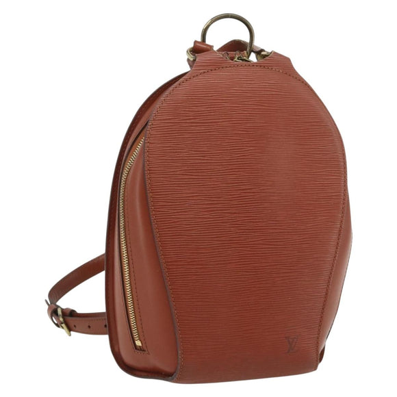 LOUIS VUITTON Epi Mabillon Backpack Brown M52233 LV Auth 177640