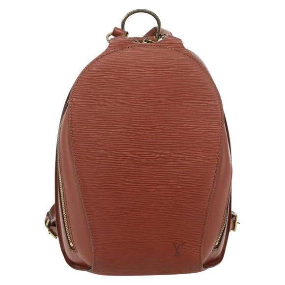 LOUIS VUITTON Epi Mabillon Backpack Brown M52233 LV Auth 177640
