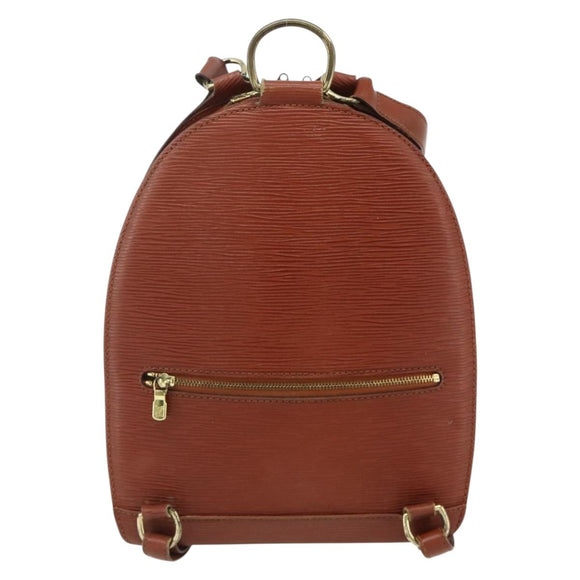 LOUIS VUITTON Epi Mabillon Backpack Brown M52233 LV Auth 177640