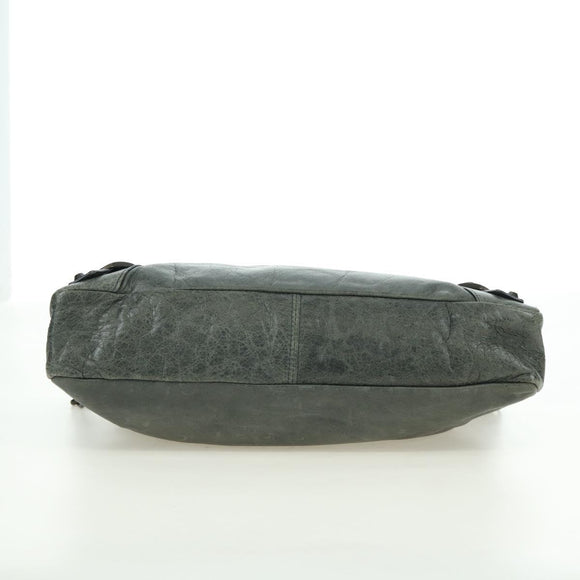 BALENCIAGA The First Hand Bag Leather 2way Gray 103208 Auth 177647SAM