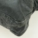 BALENCIAGA The First Hand Bag Leather 2way Gray 103208 Auth 177647SAM-18