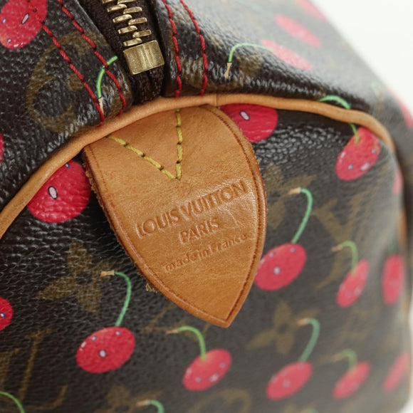 LOUIS VUITTON Monogram Cherry Speedy 25 Hand Bag M95009 LV Auth 177652SAV