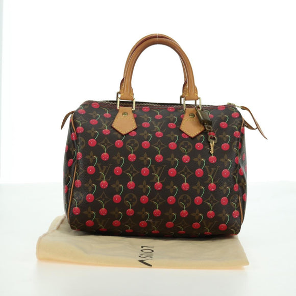 LOUIS VUITTON Monogram Cherry Speedy 25 Hand Bag M95009 LV Auth 177652SAV