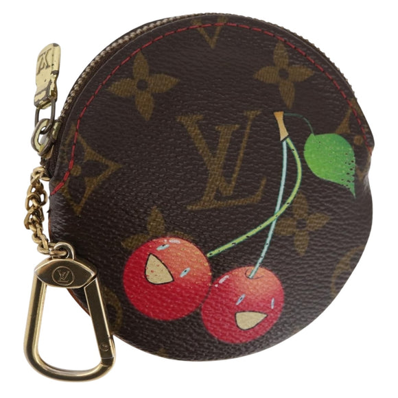 LOUIS VUITTON Monogram Cherry Porte Monnaie Ron Coin Purse M95043 Auth 177653V