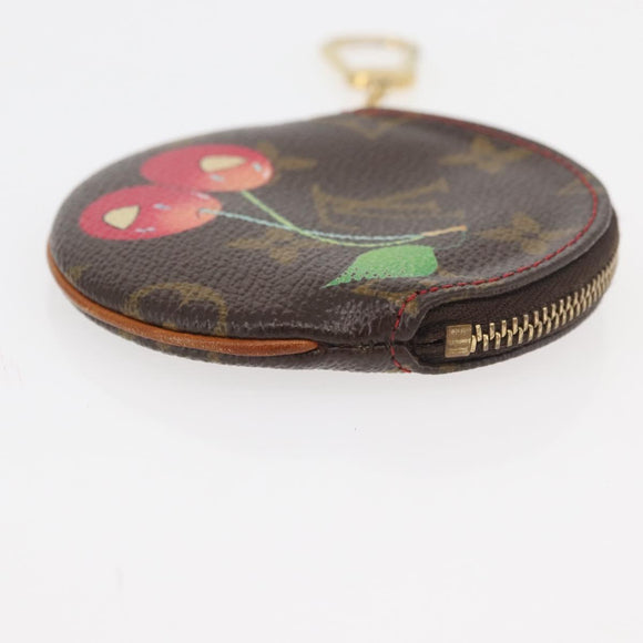 LOUIS VUITTON Monogram Cherry Porte Monnaie Ron Coin Purse M95043 Auth 177653V