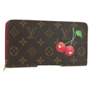 LOUIS VUITTON Monogram Cherry Porte Monnaie Zip Long Wallet M95006 Auth 177654V-1