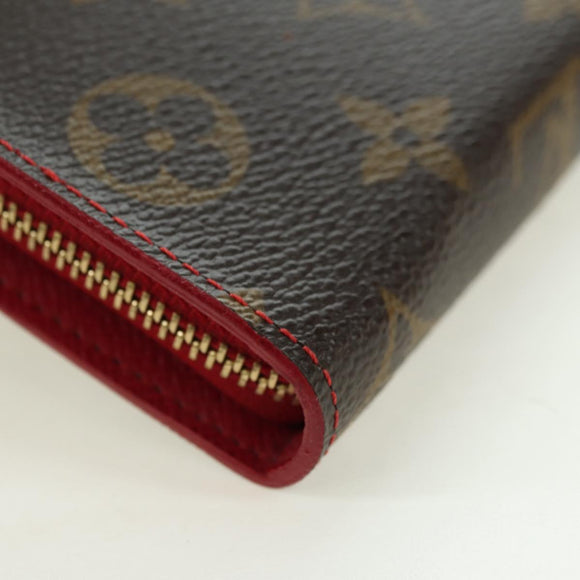 LOUIS VUITTON Monogram Cherry Porte Monnaie Zip Long Wallet M95006 Auth 177654V