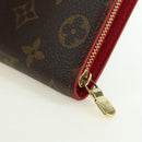 LOUIS VUITTON Monogram Cherry Porte Monnaie Zip Long Wallet M95006 Auth 177654V-16