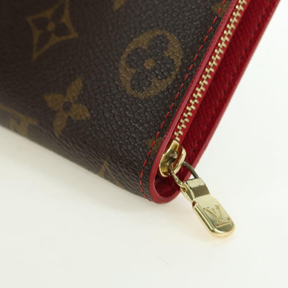 LOUIS VUITTON Monogram Cherry Porte Monnaie Zip Long Wallet M95006 Auth 177654V