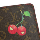 LOUIS VUITTON Monogram Cherry Porte Monnaie Zip Long Wallet M95006 Auth 177654V-17