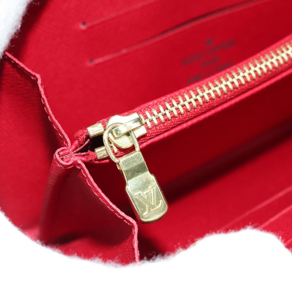 LOUIS VUITTON Monogram Cherry Porte Monnaie Zip Long Wallet M95006 Auth 177654V