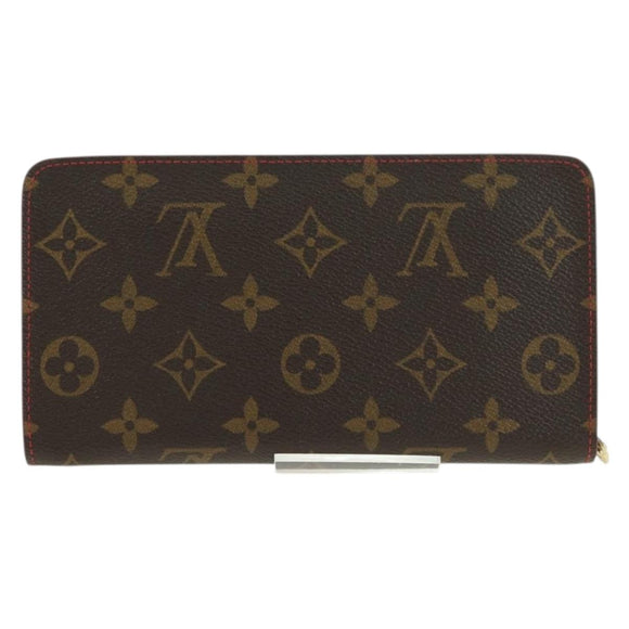 LOUIS VUITTON Monogram Cherry Porte Monnaie Zip Long Wallet M95006 Auth 177654V