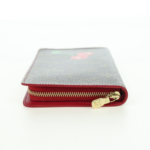 LOUIS VUITTON Monogram Cherry Porte Monnaie Zip Long Wallet M95006 Auth 177654V