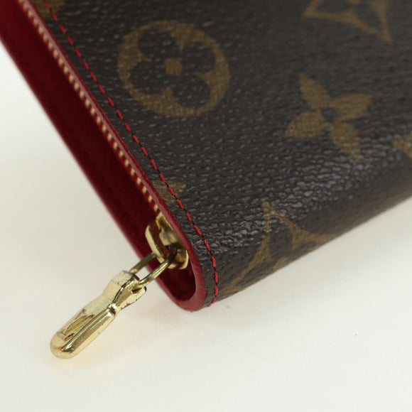 LOUIS VUITTON Monogram Cherry Porte Monnaie Zip Long Wallet M95006 Auth 177654V