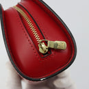 LOUIS VUITTON Epi Dauphine PM Pouch Castilian Red M48447 LV Auth 177655-8