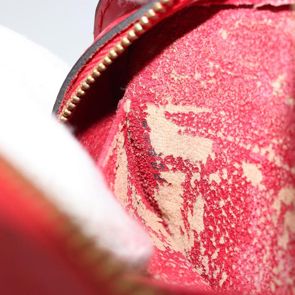 LOUIS VUITTON Epi Dauphine PM Pouch Castilian Red M48447 LV Auth 177655