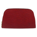 LOUIS VUITTON Epi Dauphine PM Pouch Castilian Red M48447 LV Auth 177655-13
