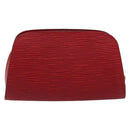 LOUIS VUITTON Epi Dauphine PM Pouch Castilian Red M48447 LV Auth 177655-2