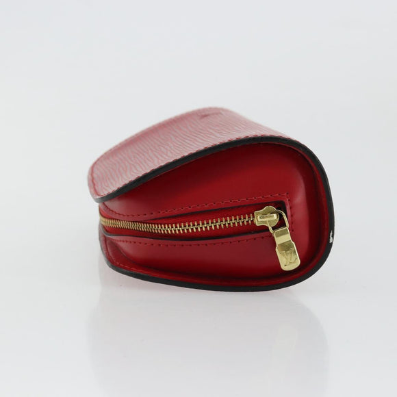 LOUIS VUITTON Epi Dauphine PM Pouch Castilian Red M48447 LV Auth 177655