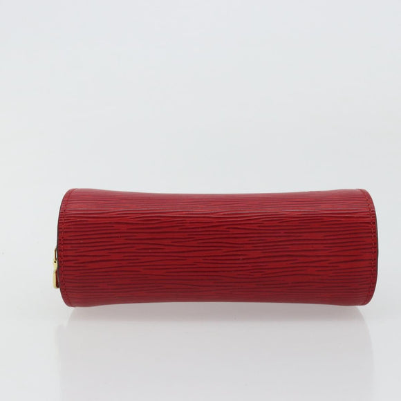 LOUIS VUITTON Epi Dauphine PM Pouch Castilian Red M48447 LV Auth 177655