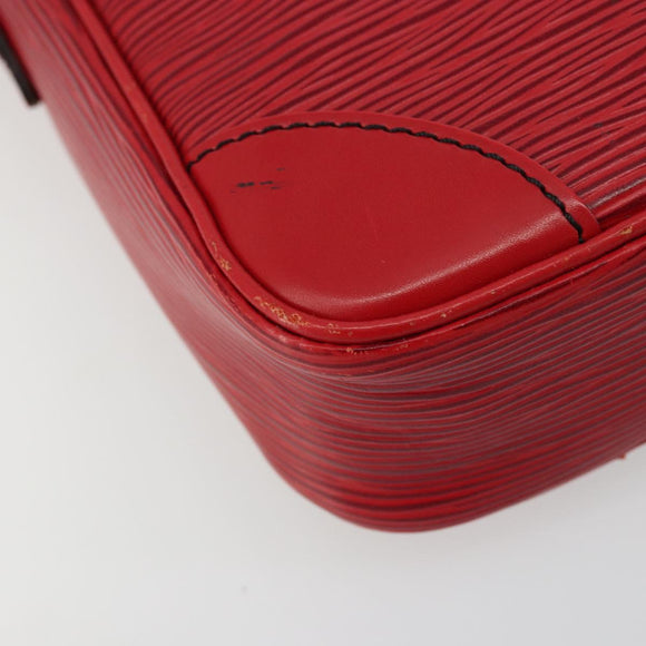 LOUIS VUITTON Epi Danube Shoulder Bag Red M45637 LV Auth 177658