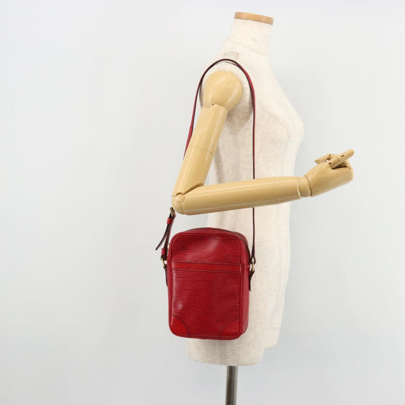 LOUIS VUITTON Epi Danube Shoulder Bag Red M45637 LV Auth 177658