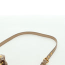 Miu Miu Matelasse Hand Bag Leather 2way Beige Gold Auth 177667V-16