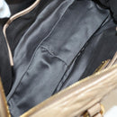 Miu Miu Matelasse Hand Bag Leather 2way Beige Gold Auth 177667V-10