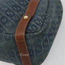 GUCCI GG Canvas Interlocking G Abbey Tote Bag Denim Blue Gold 130736 Auth 177670-10