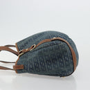 GUCCI GG Canvas Interlocking G Abbey Tote Bag Denim Blue Gold 130736 Auth 177670-5