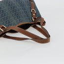 GUCCI GG Canvas Interlocking G Abbey Tote Bag Denim Blue Gold 130736 Auth 177670-7