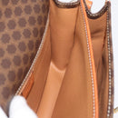 CELINE Macadam Canvas Shoulder Bag PVC Leather Brown Gold Auth 177673A-18