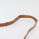 CELINE Macadam Canvas Shoulder Bag PVC Leather Brown Gold Auth 177673A-8
