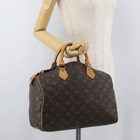 LOUIS VUITTON Monogram Speedy 30 Hand Bag M41526 LV Auth 177676