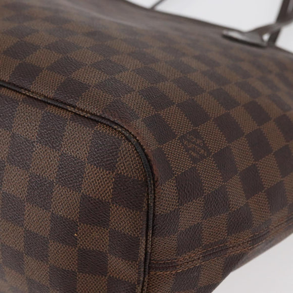 LOUIS VUITTON Damier Azur Neverfull MM Tote Bag N41605 LV Auth 177682